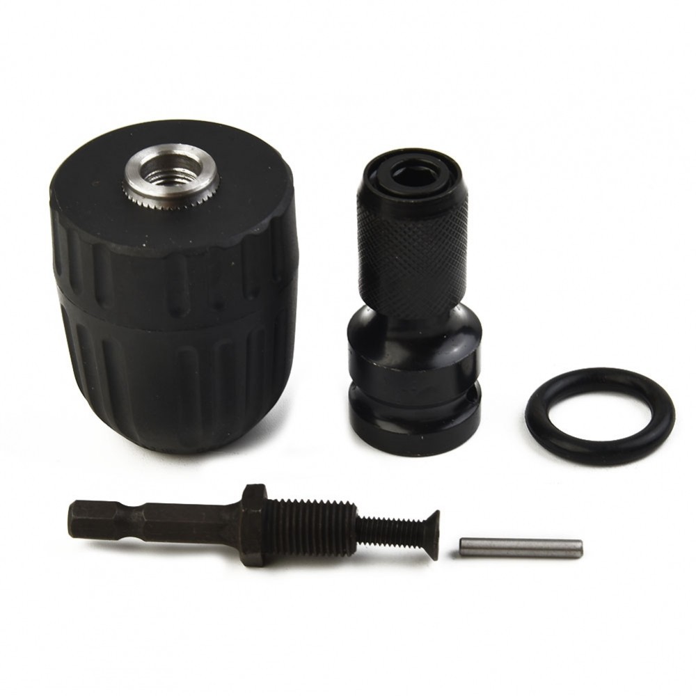 Efficient 12 Square To 14 Hex Shank Socket Adapter Convert for 3/8 ...