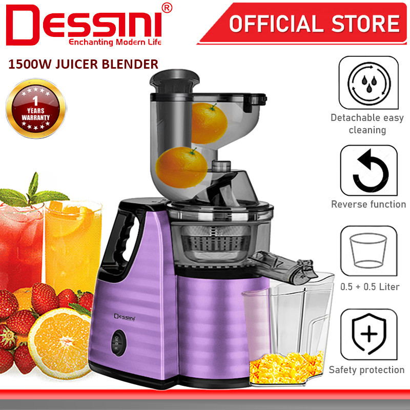 DESSINI ITALY Electric Citrus Fruit Juicer Squeezer Blender Grinder ...
