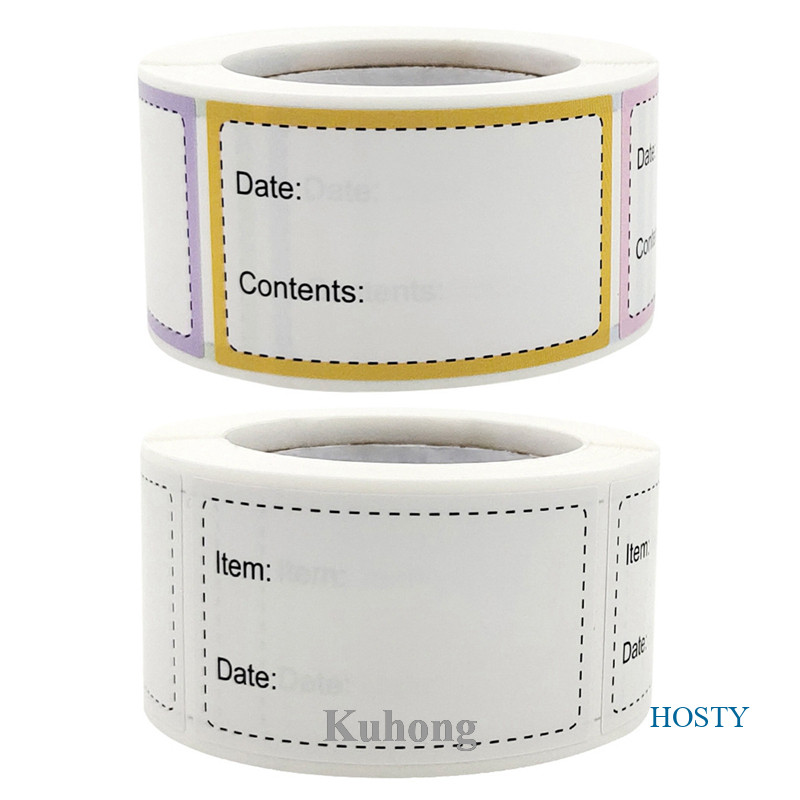KUHONG 500pcs Kitchen Stickers Refrigerator Freezer Food Storage Date ...