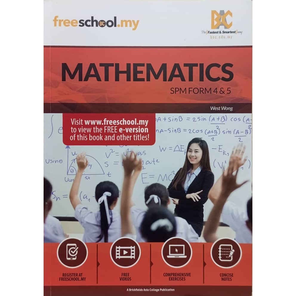 BUKU RUJUKAN SPM MATHEMATICS FORM 4 & 5 (FREESCHOOL.MY) | Shopee Malaysia