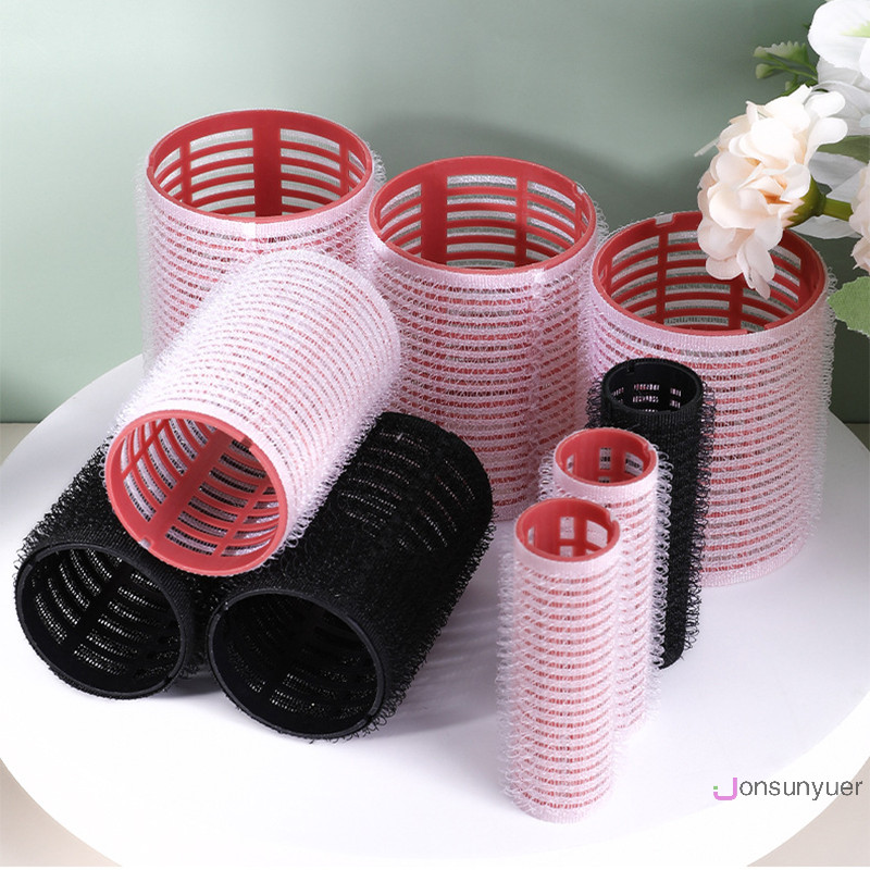 [Jonsunyuer] Hair Roller Set 6Pcs Self Grip Heatless Hair Curler
