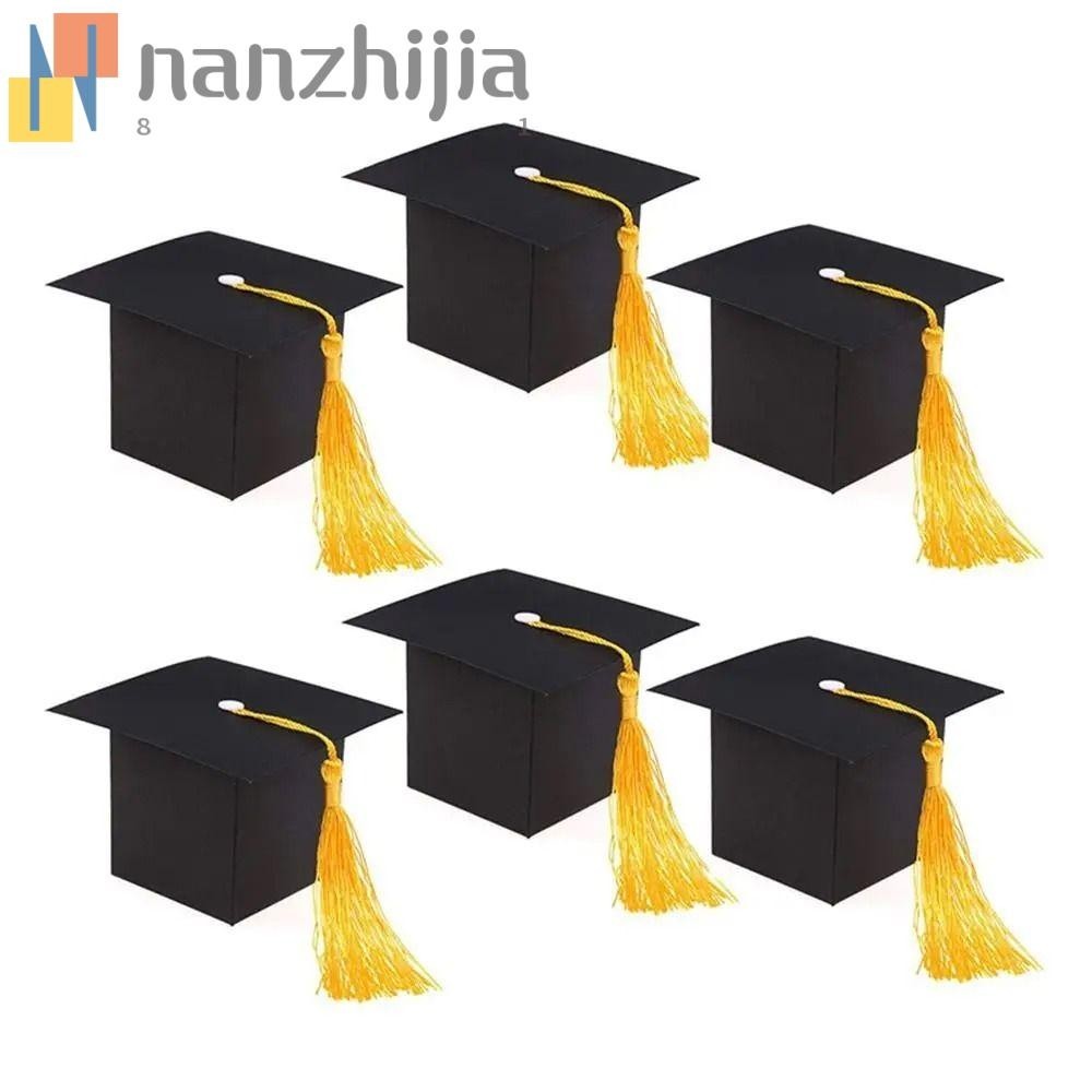 NANZHIJIA 10pcs Gift Packaging Boxes, Black White Congrats Graduation ...