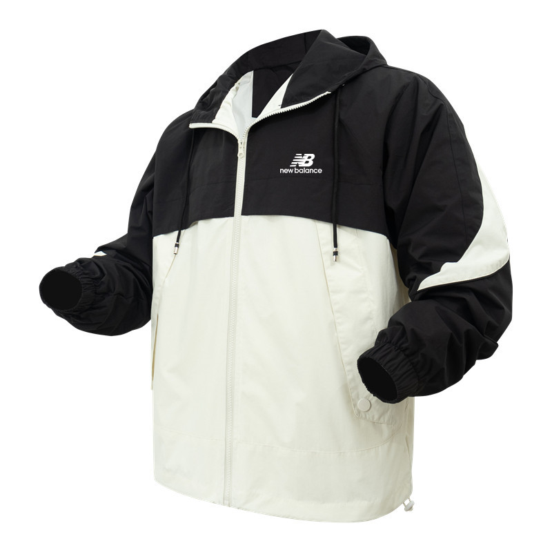 New Balance Original Waterproof Hooded Windbreaker Bomber Jacket Couple Windbreaker Loose Windbreaker Shopee Malaysia