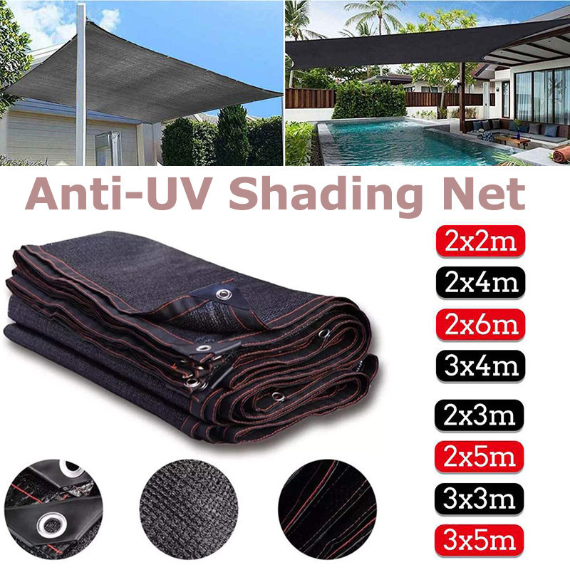 Black Thicken Anti-UV Shading Net Garden Sun Shade Net Sun Shelter Car ...