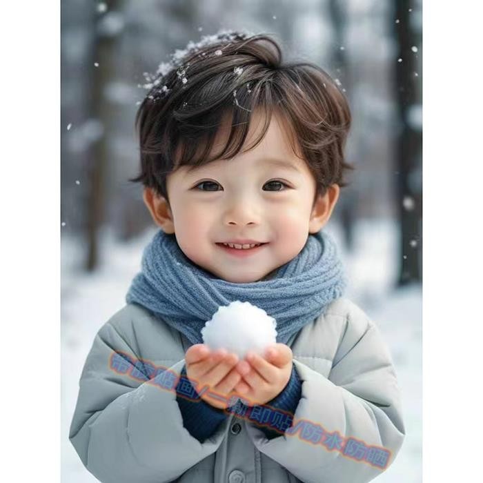 Cute Selfhealing Little Boy Sticker Wardrobe Study PVC Sticker