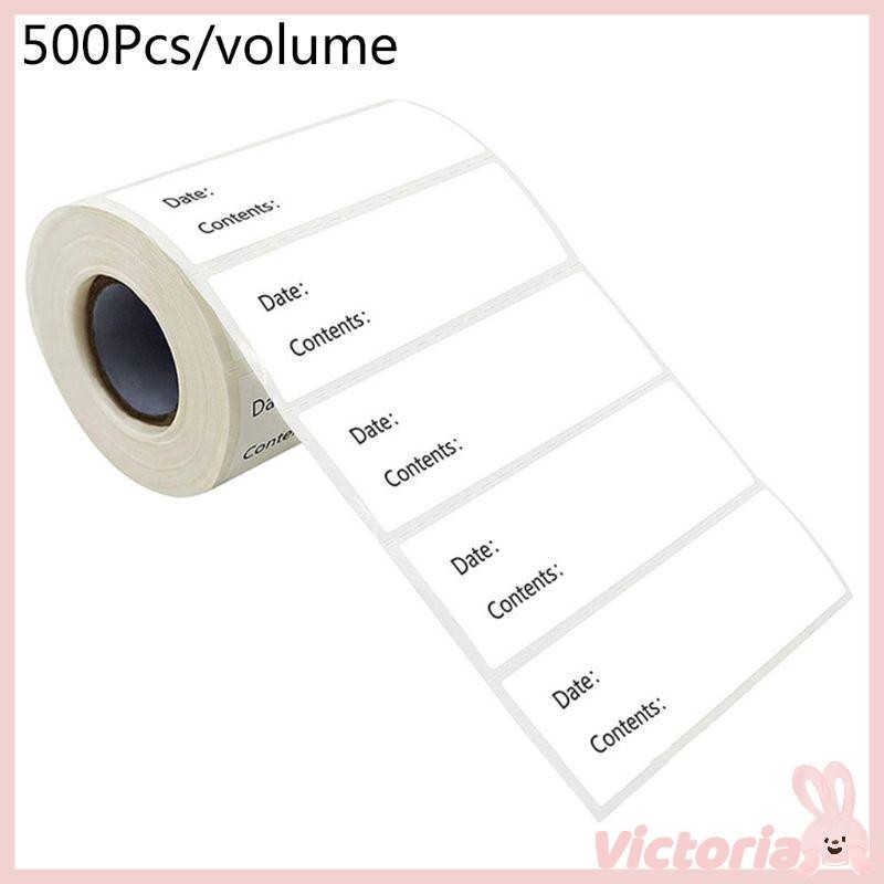 VIC 500pcs Kitchen Stickers Refrigerator Freezer Storage Date Content ...