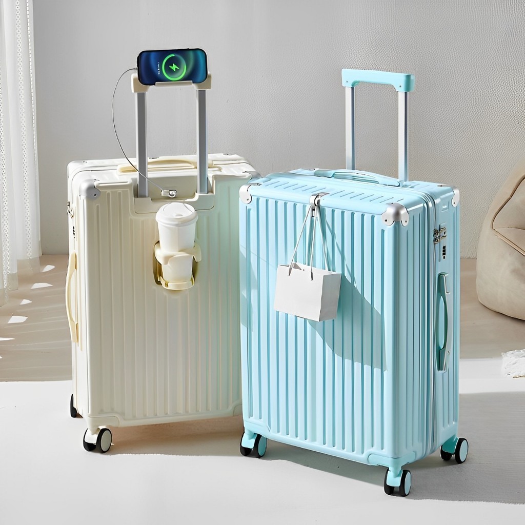 Luggage suitcase 20/24 inch hand carry luggage lightweight 100 ABS+PC
