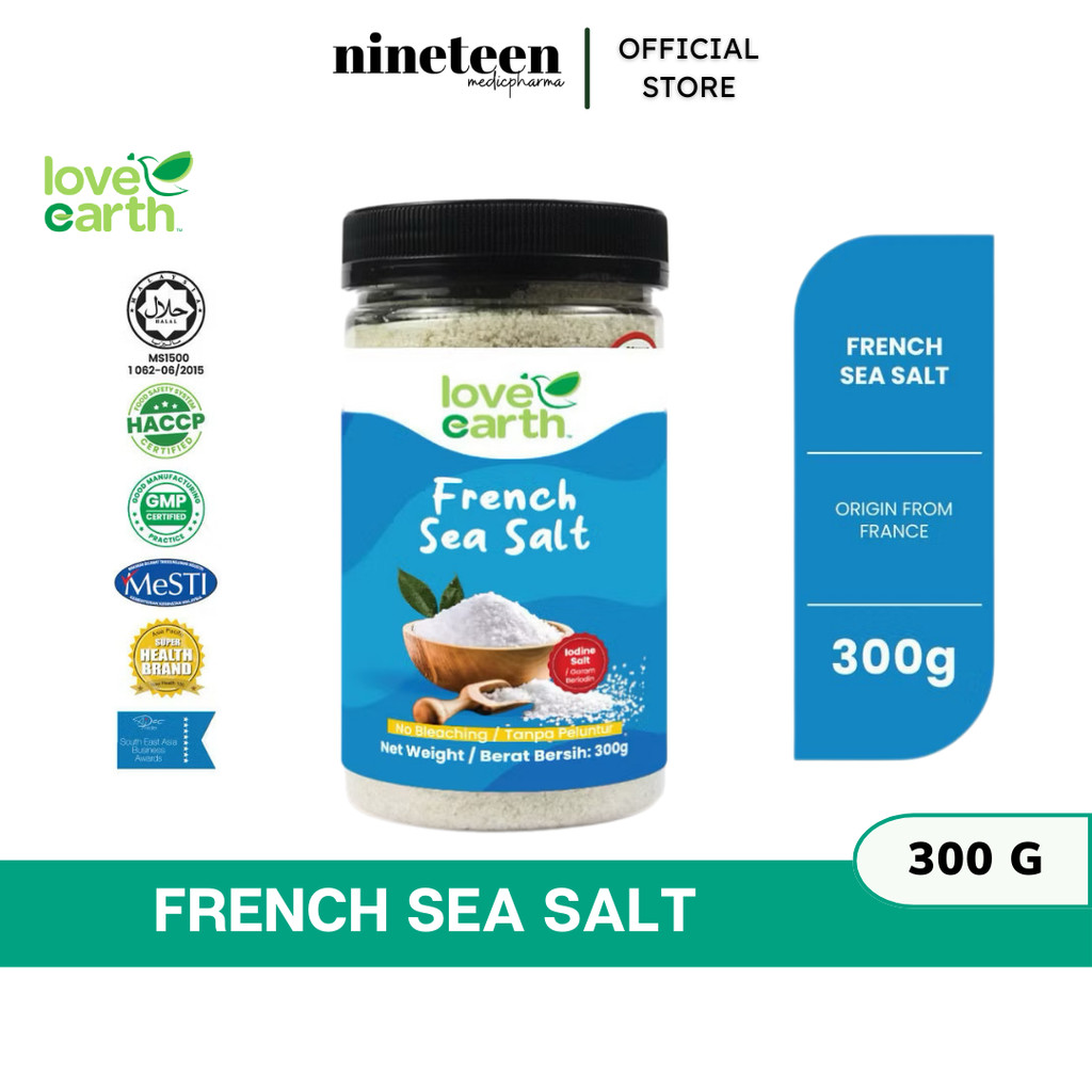 LOVE EARTH French Sea Salt 300g (Bottle) | Shopee Malaysia