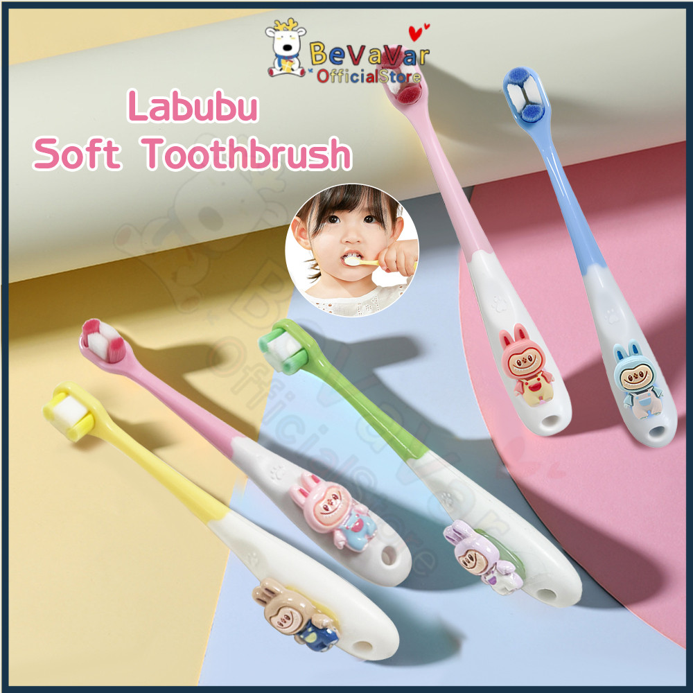 BEVAVAR Labubu Toothbrush Kids Toothbrush Soft Bristle Toothbrush Baby ...