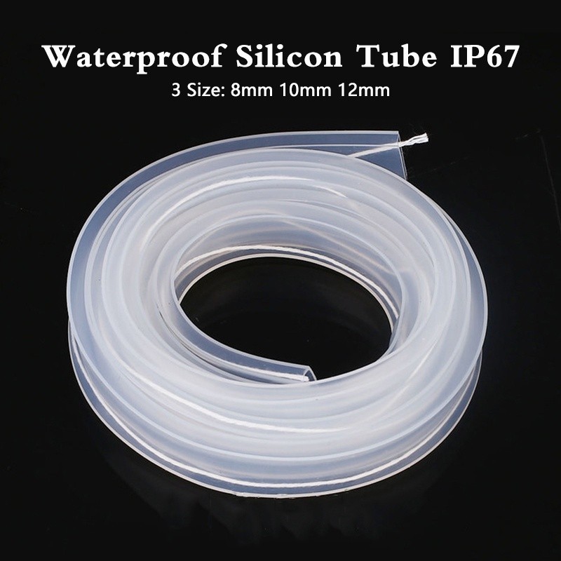 5meter/10meters 8mm 10mm 12mm Transparent Silicon Tube Led IP67 ...