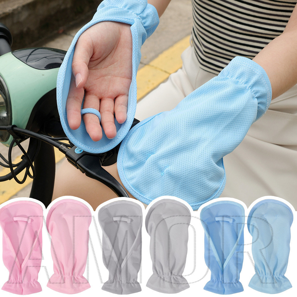 Ice Silk Gloves Hand Sun Protection For Women Men Full Finger Wittens For Summer Outdoor 1199