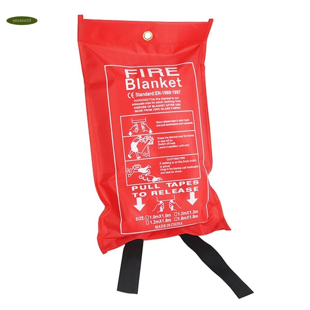 Fire Blanket Fiberglass Fire Emergency Blanket Emergency Survival ...