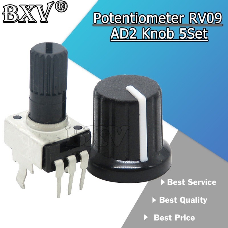 MALAYSIA.... 5Set=10PCS RV09 (5PCS+5PCS) Vertical 1K ~ 500K Ohm ...