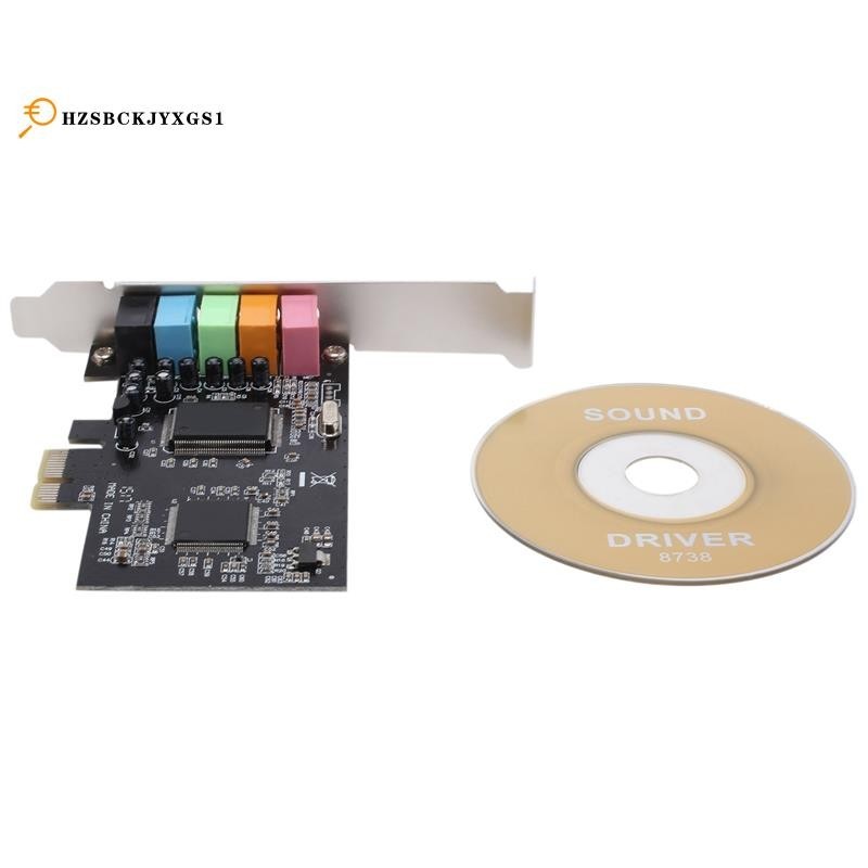 5.1 Internal Sound Card for 10 with Low Profile Bracket, 3D Stereo PCI ...