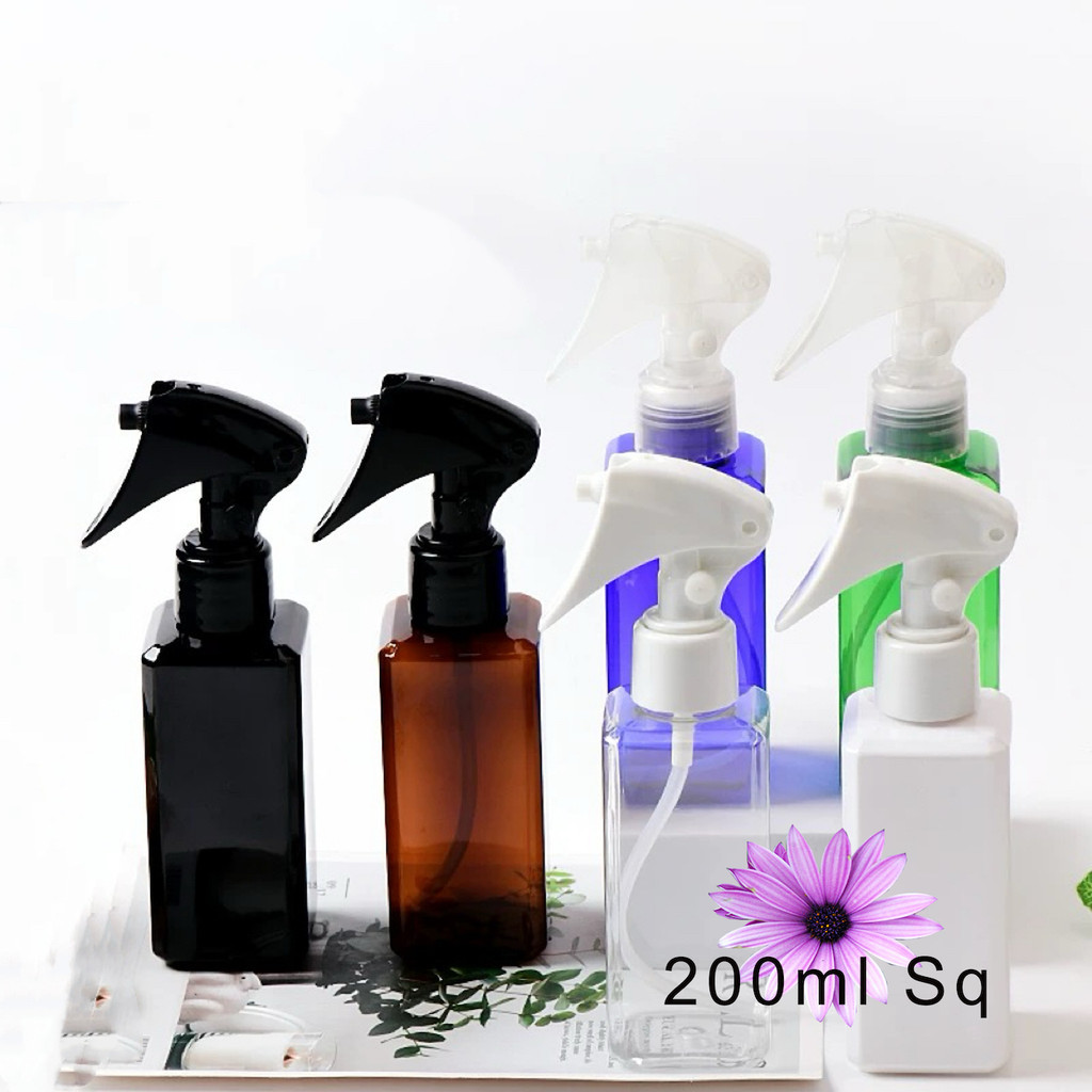 200ml TH01 24R Trigger Spray Mist Square PET Plastic Bottle | Shopee ...