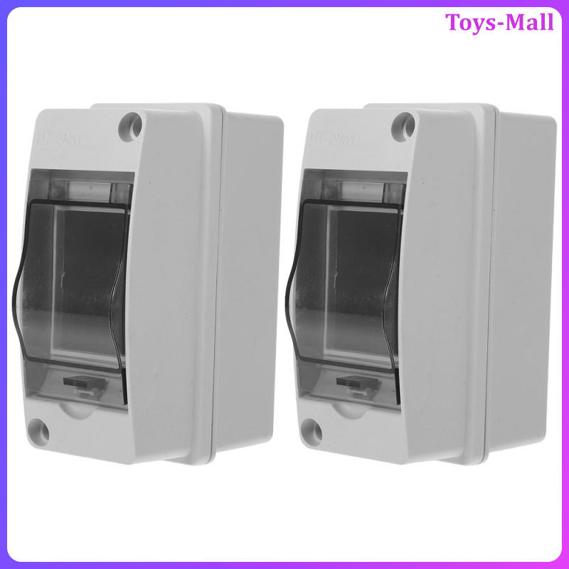 2 Way Distribution Box Din Rail Enclosure Electrical Boxes Weatherproof