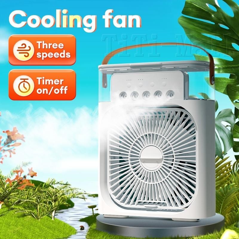 Portable Usb Mini Size Aircond Air Cooler Mist Fan Kipas Penyejuk