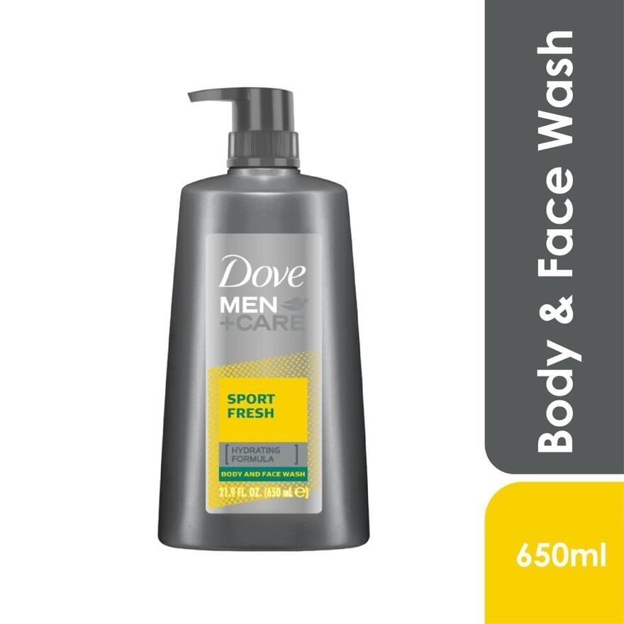 DOVE MEN+ CARE Sport Fresh Body & Face Wash 650ml Shopee Malaysia