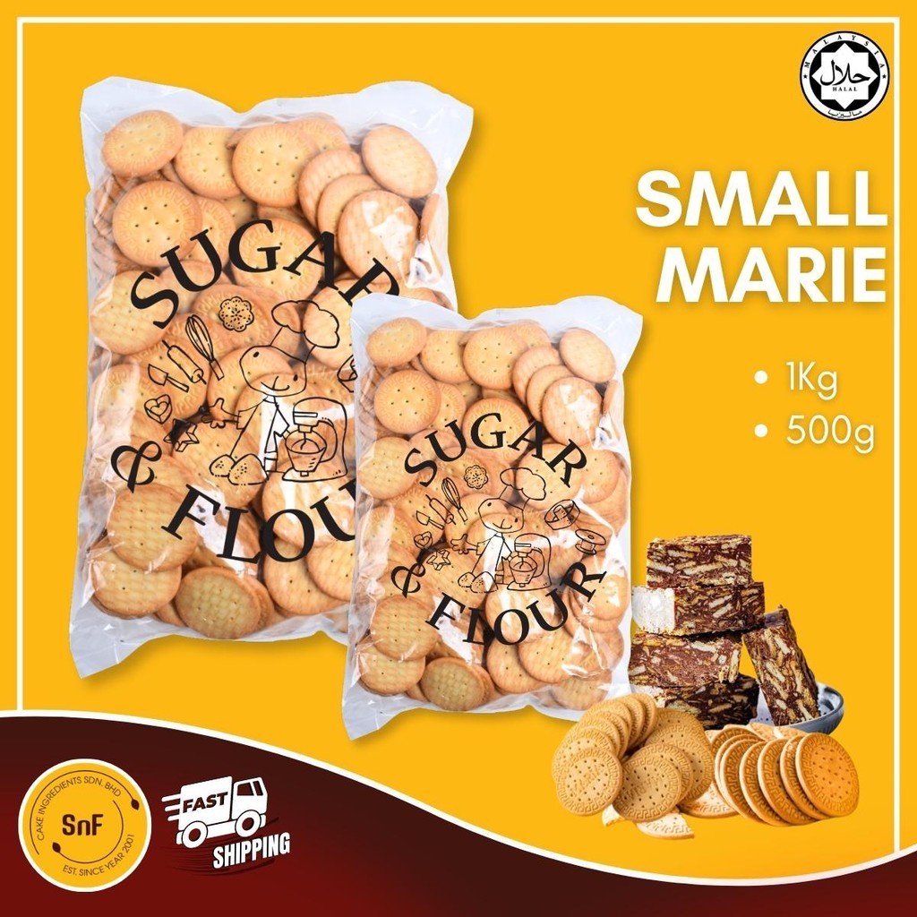 Small Marie Biscuit Biskut Marie Repack Halal 1kg 500g | Shopee Malaysia