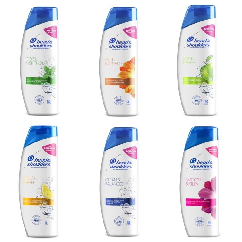 Head & Shoulders hair shampoo 300ml Cool menthol Clean balance Hair ...