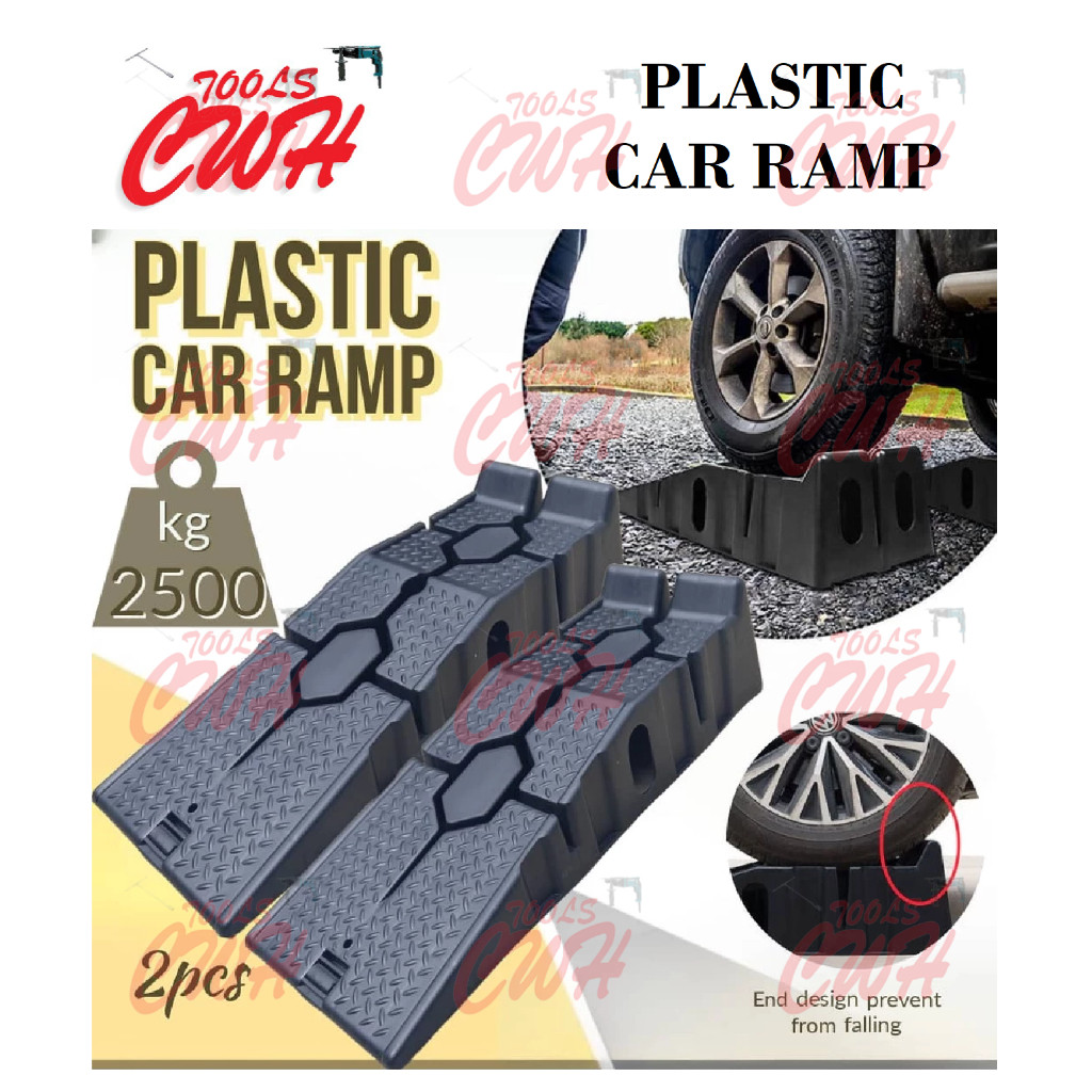 Heavy Duty Plastic Car Ramp SLOPE Car Vehicle Truck Repairing Hand Tool ...