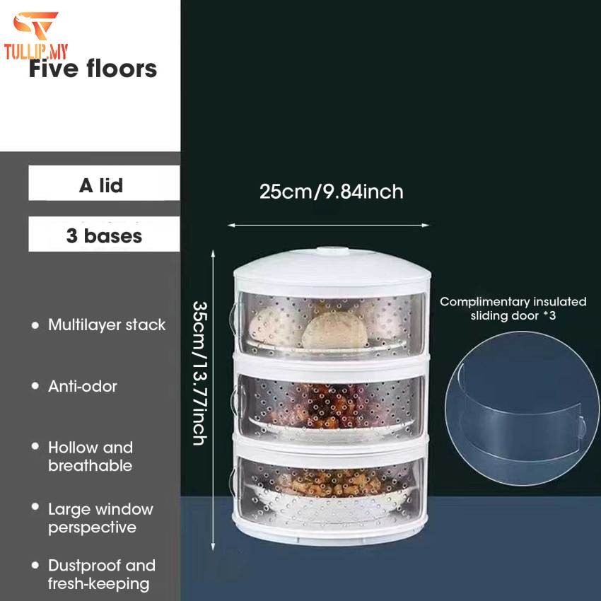 Compact dish storage, stackable insulated vegetable cover, flyproof ...