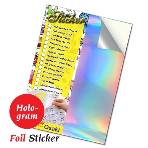 A4 Laser Sticker Foil Sticker Silver Sticker Gold Sticker