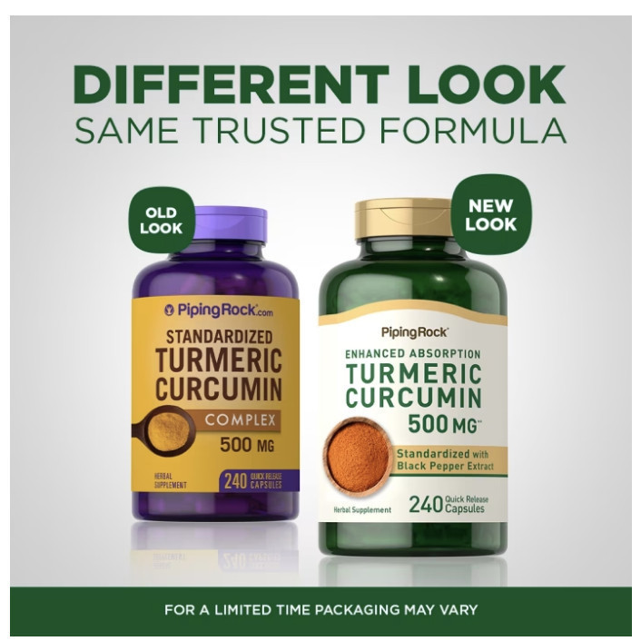 Ready Stock Standardized Turmeric Curcumin Complex 500 Mg 240 Capsules Made In Usa Shopee