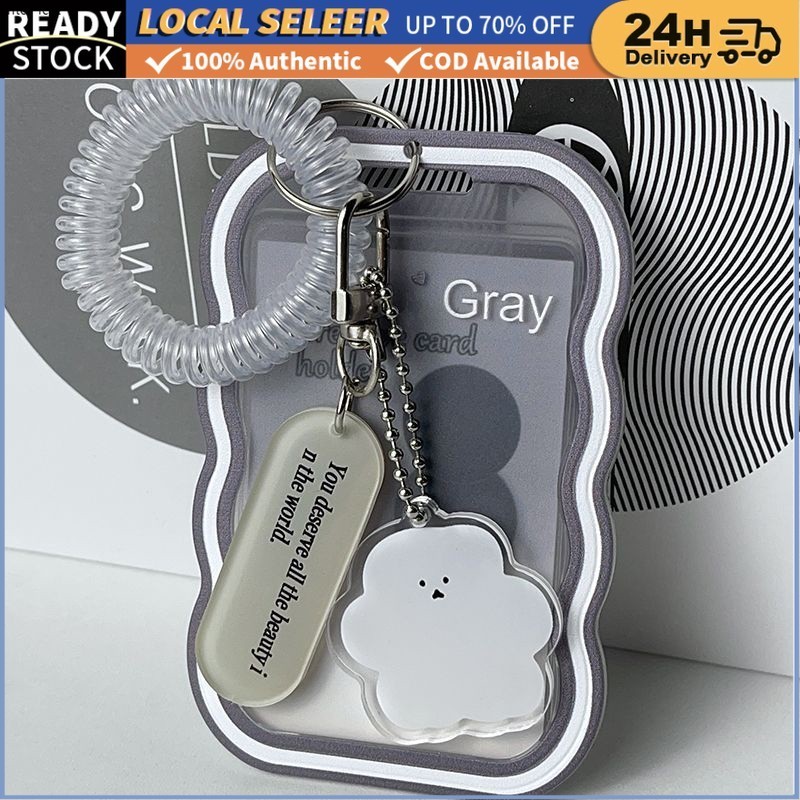 Ins Transparent card holder 3inch card holder campus bus subway access control work Card