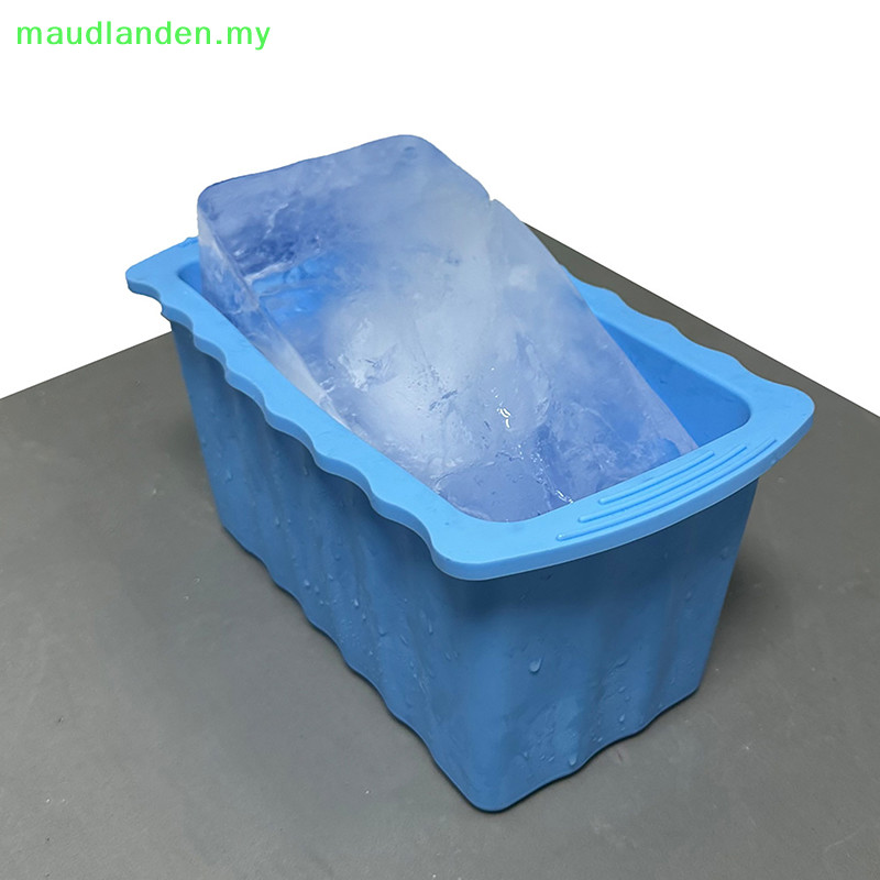 maudlanden Silicone Ice Mold Extra Large Ice Maker Durable Ice Cube ...