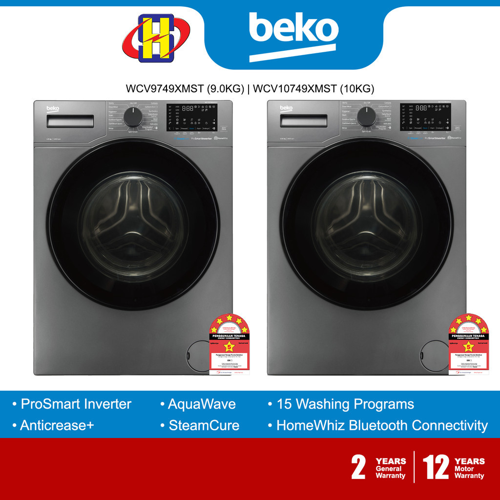 Beko Washing Machine (9kg/10kg) ProSmart Inverter Front Load Washer