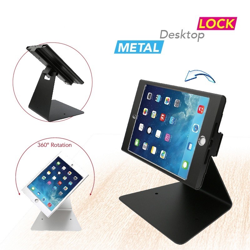 DDSHOW Desktop Anti-Theft Kiosk Stand POS Stand With Lock Bracket For