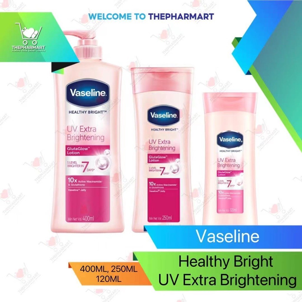 Lait Corporel Vaseline Healthy Bright Éclaircissant 600ml - FPS 5, Anti-Taches, Neuf