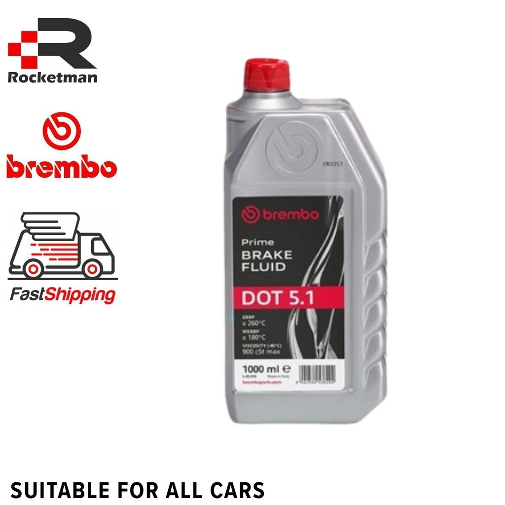 BREMBO PREMIUM BRAKE FLUID DOT 5.1 (1LITRE) (L05010) | Shopee Malaysia