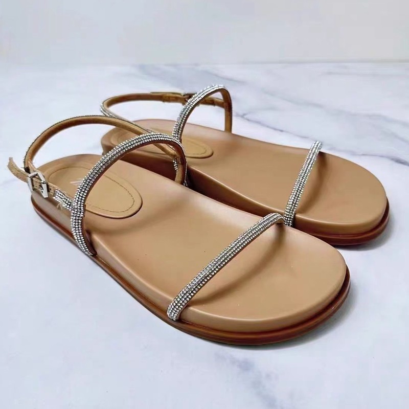 Diamond flat sandals