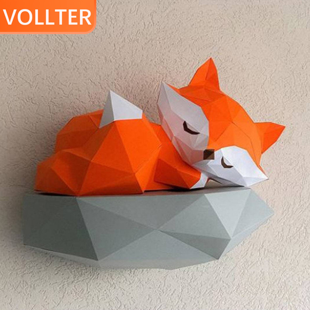 1/2/3 Lightweight And Easy To Carry Papercraft Cartoon 3D Carton Animal ...