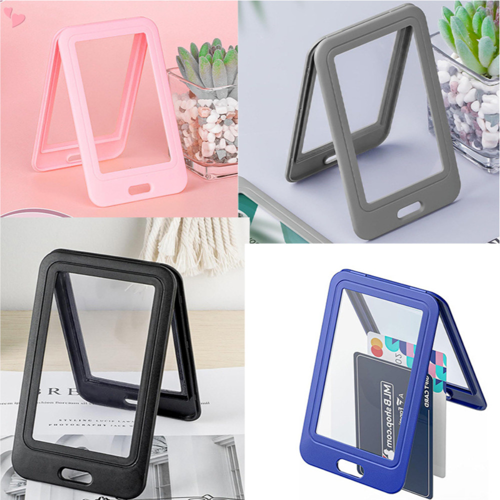 PU Leather Tri-fold Heavy Duty ID Card Holder For Badge Credit Card School Business Card Holder I.1219110038 - View #2