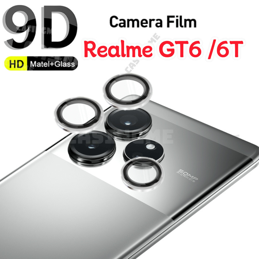 Realme GT6 2024 6T Camera Lens Protectors Metal Camera Ring Case