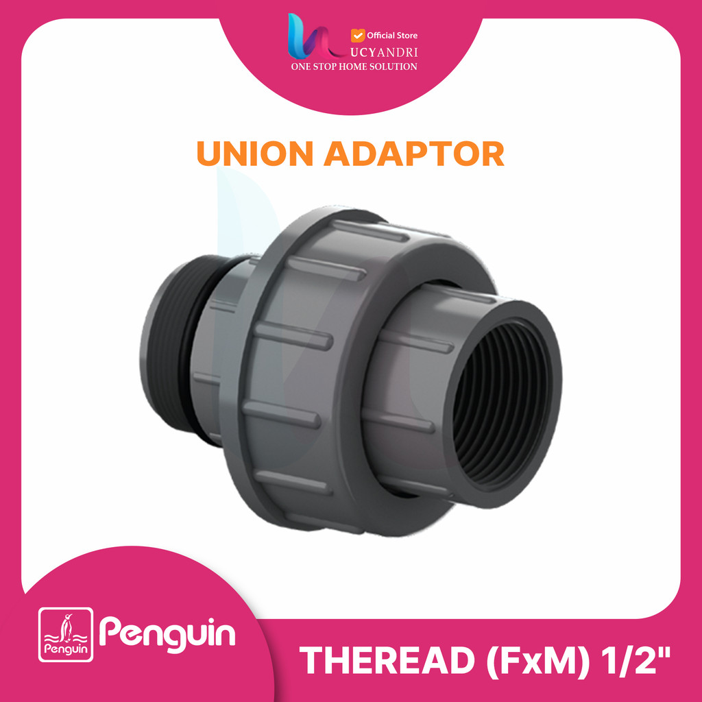 Union Thread Adapter Penguin FxM 1/2 Inch Watermur | Shopee Malaysia