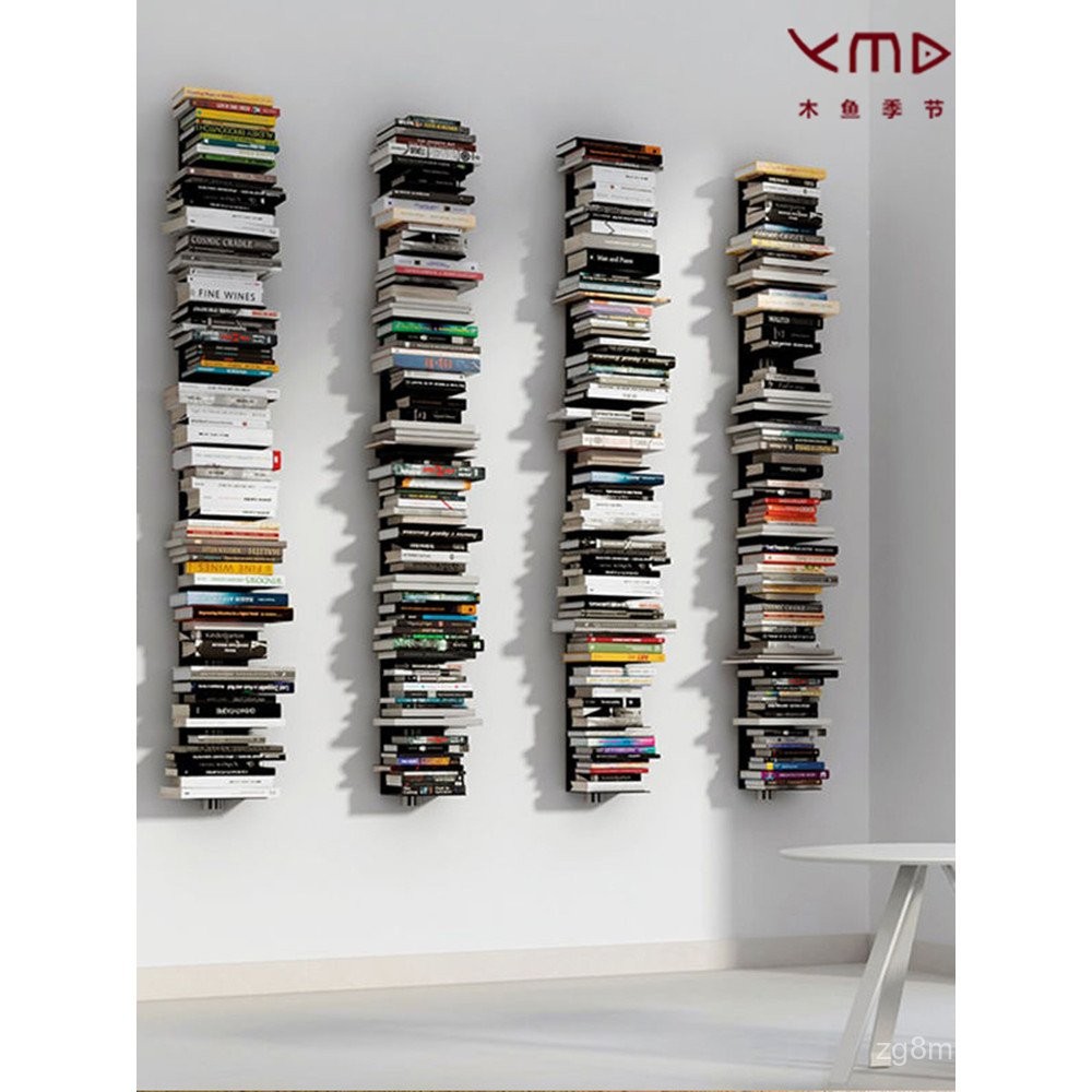 Wall-mounted Wall Invisible Bookshelf Nordic Wall-Mounted Stainless ...