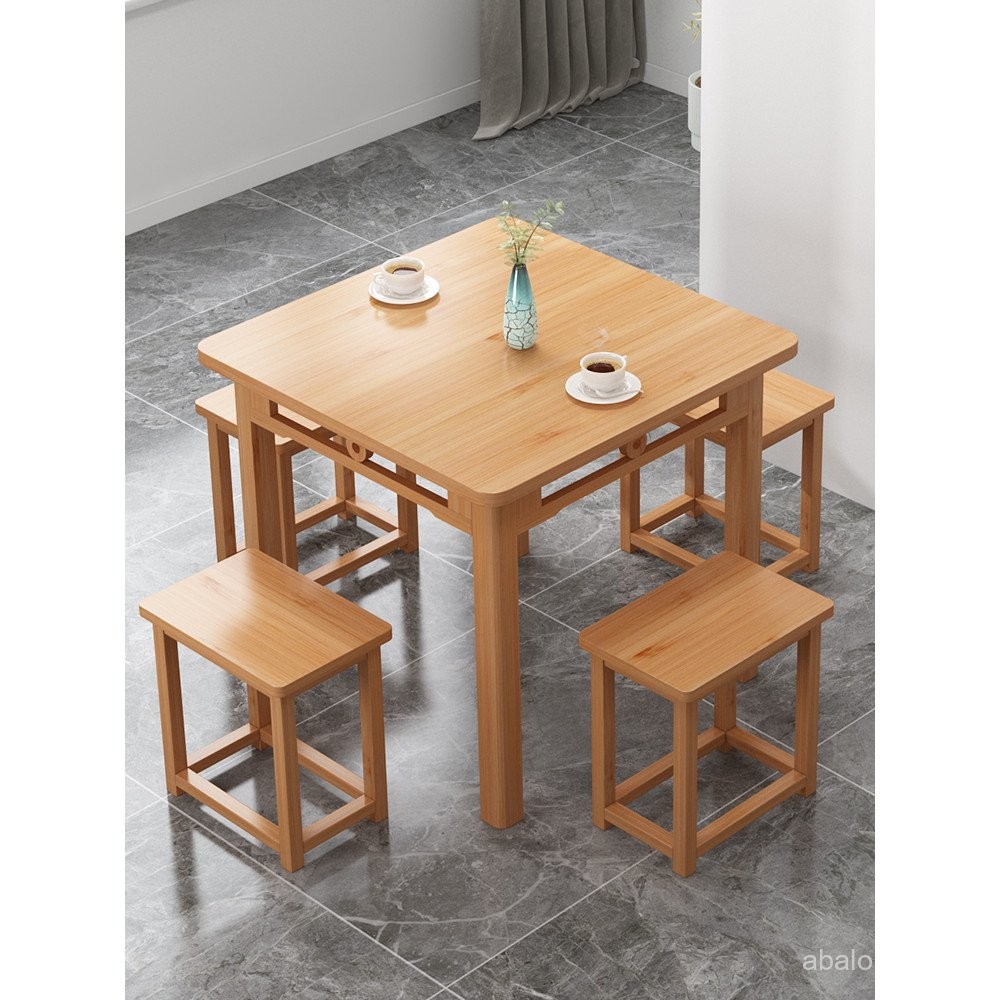 Square Table Small Square Table Small Apartment Creative Square Dining ...