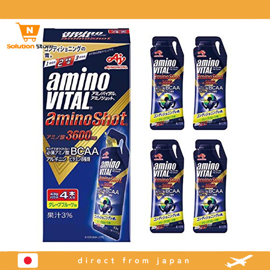 【From Japan】 Ajinomoto Amino Vital Amino Shot Grapefruit Flavor 43g x 4 ...