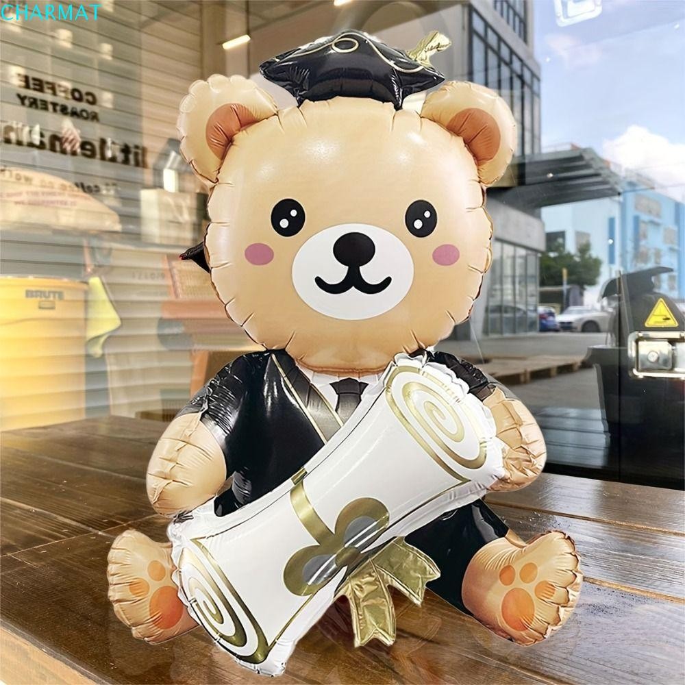Premium Vector | Adorable Bear Holding A Balloon