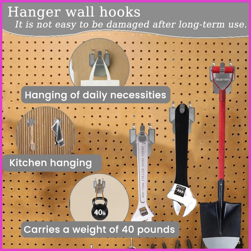 Picture Hanger Hooks 5 Pieces Steel Claw Photo Hangers for Wall Metal ...