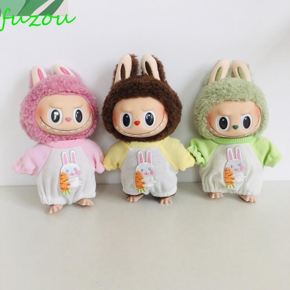 FUZOU 17cm Labubu Doll's Clothes, Trim Carrot Labubu Time Clothes, Toy ...