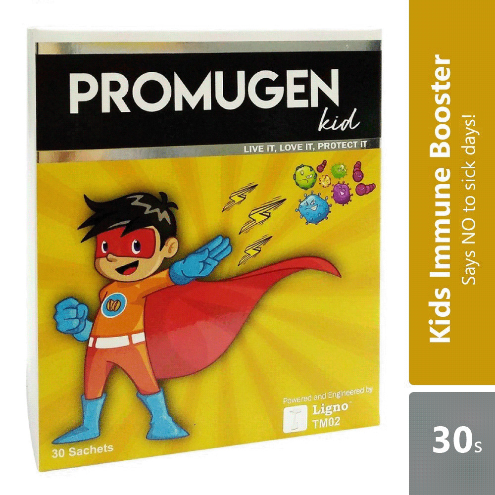 Promugen Kid 2G (30s) kids Immune Booster | With Tiger Milk Mushroom ...