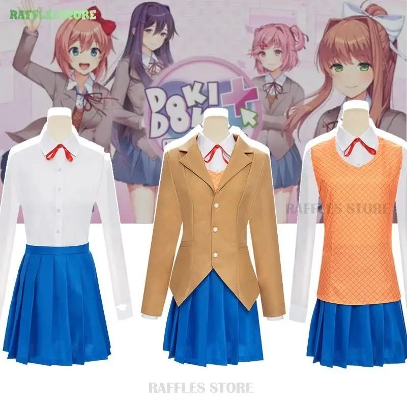 Monika Sayori Yuri Natsuki Cosplay Costumes Doki Doki Literature Club ...