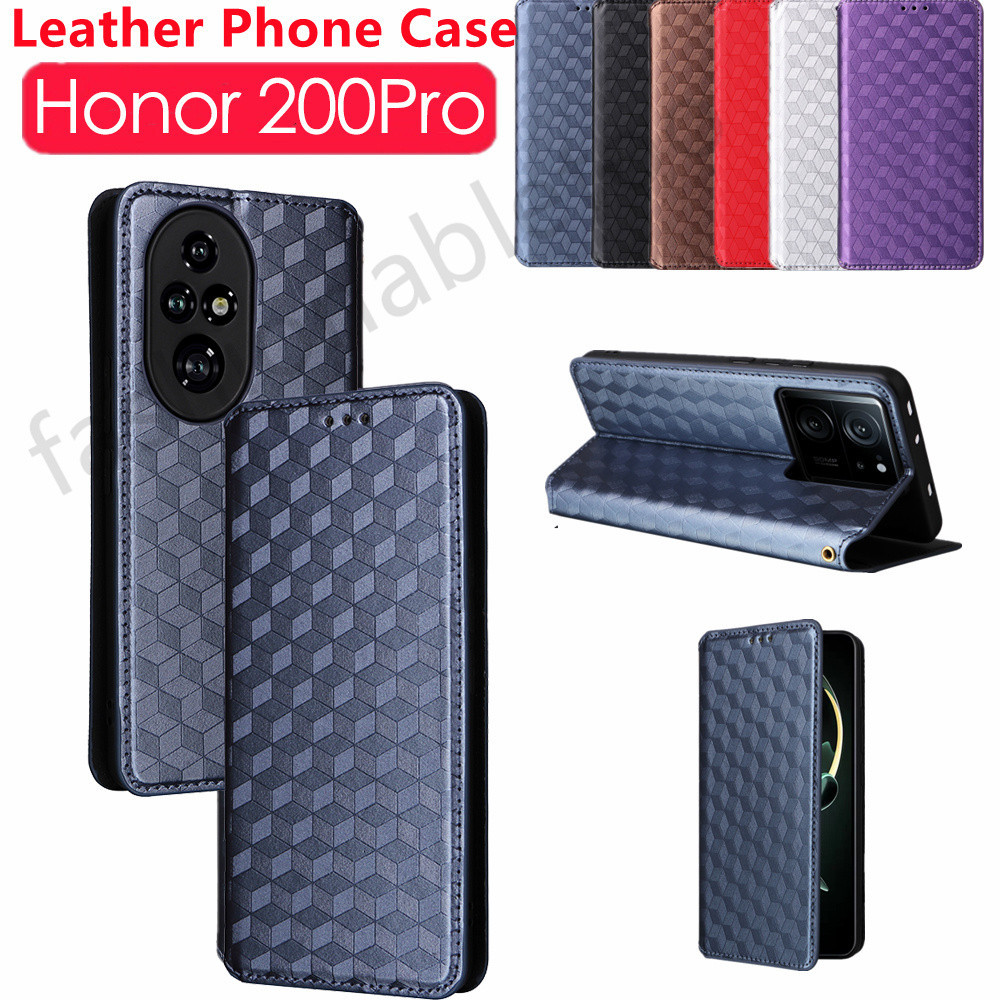 Kasus Ponsel Honor 200 Pro Lite Leather