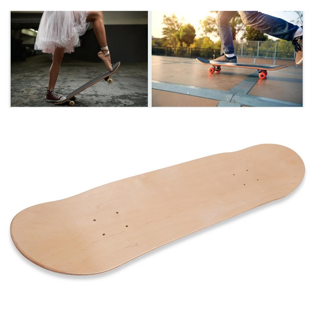 8.5" Skateboard Deck - Maple Wood Concave Board With Double Warped Design