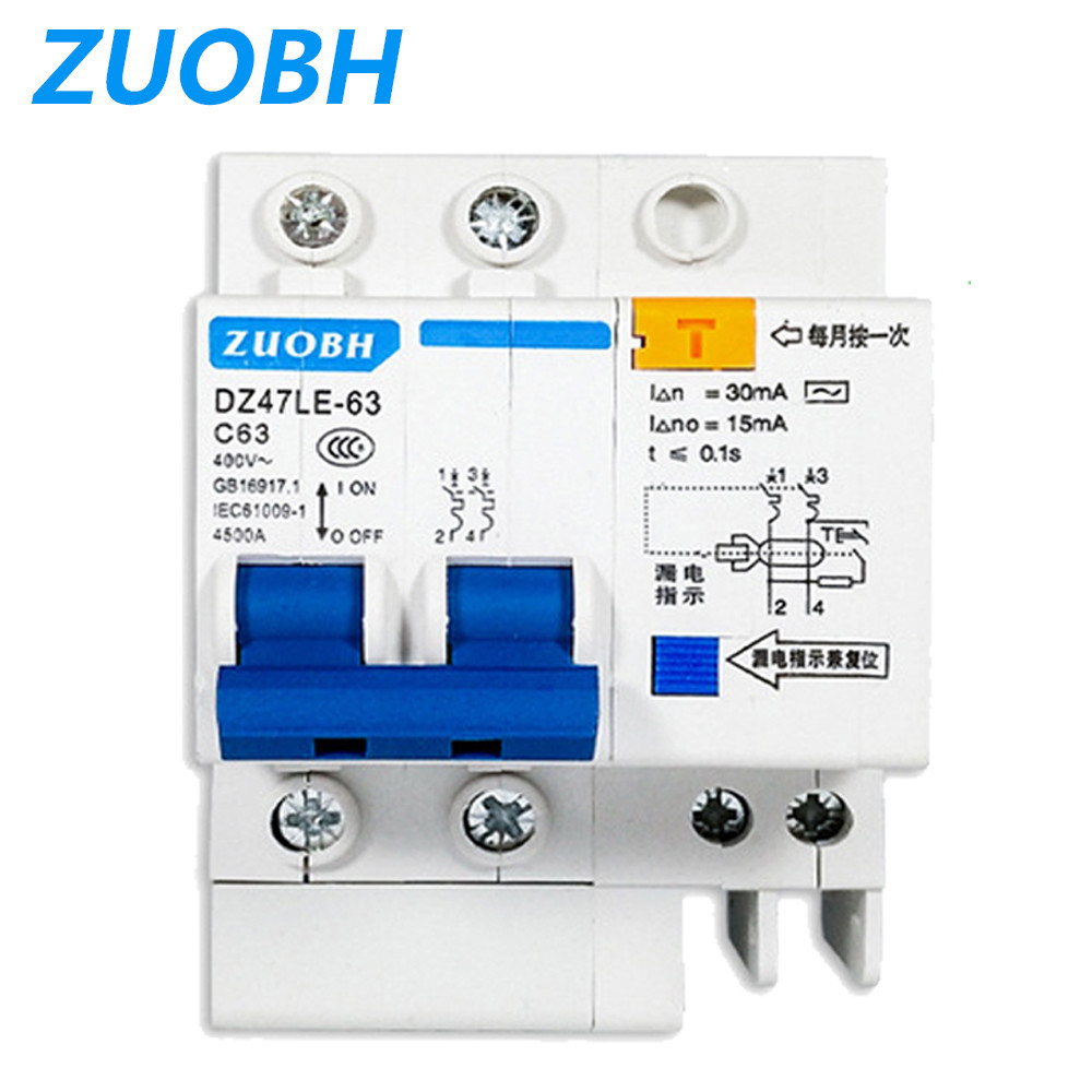 RCBO MCB DPNL Residual Current Circuit Breaker 1P+N DZ30LE DZ40LE EPNL ...